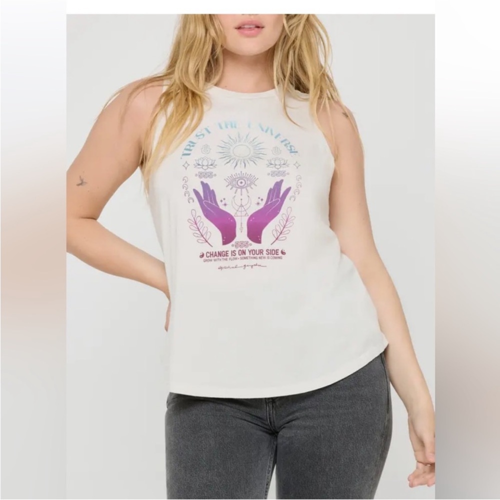 NWT - Spiritual Gangster: Spirit of 555 - Jade Tank Top